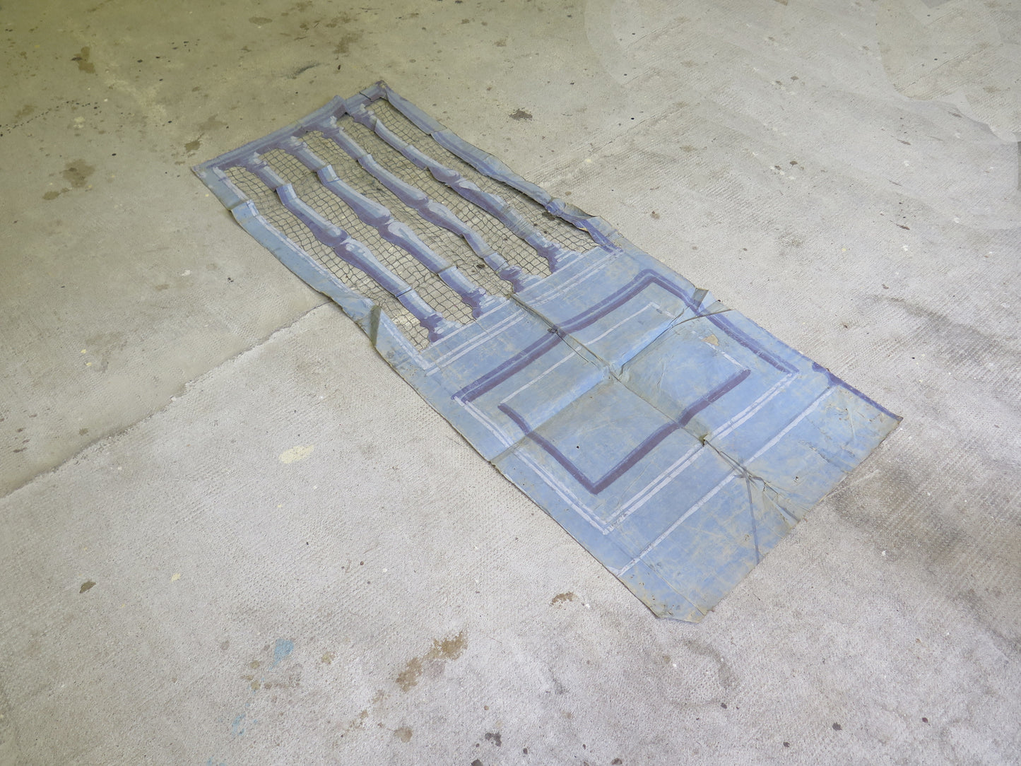 Antique hand-painted theatre scenography from Piedmont theatres of the early twentieth century ideal for decorating large spaces CL2.59