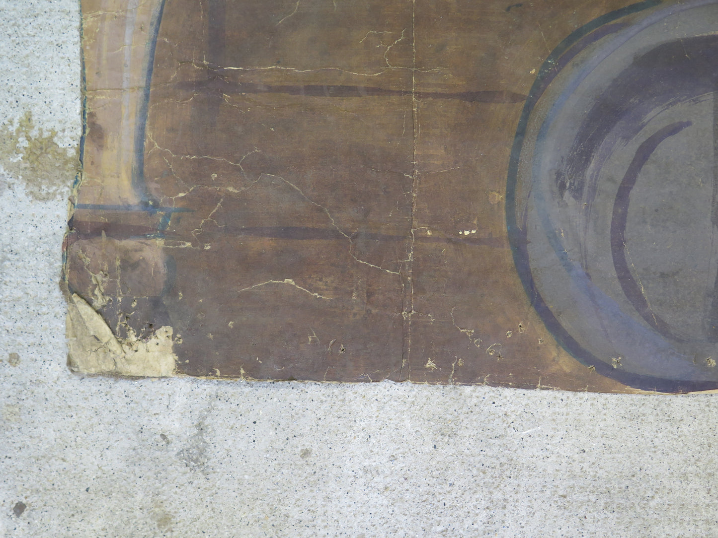 Grande dipinto da teatro fondale scenografia teatrale dipinta a mano inizio secolo da teatri torinesi molte scenografie disponibili CL2.66