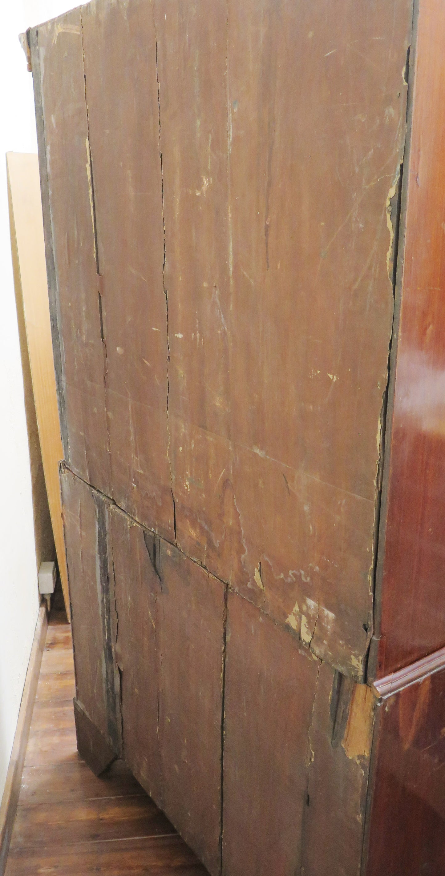 Antico tall boy chest on chest in mogano inglese comò cassettiera xix secolo vs