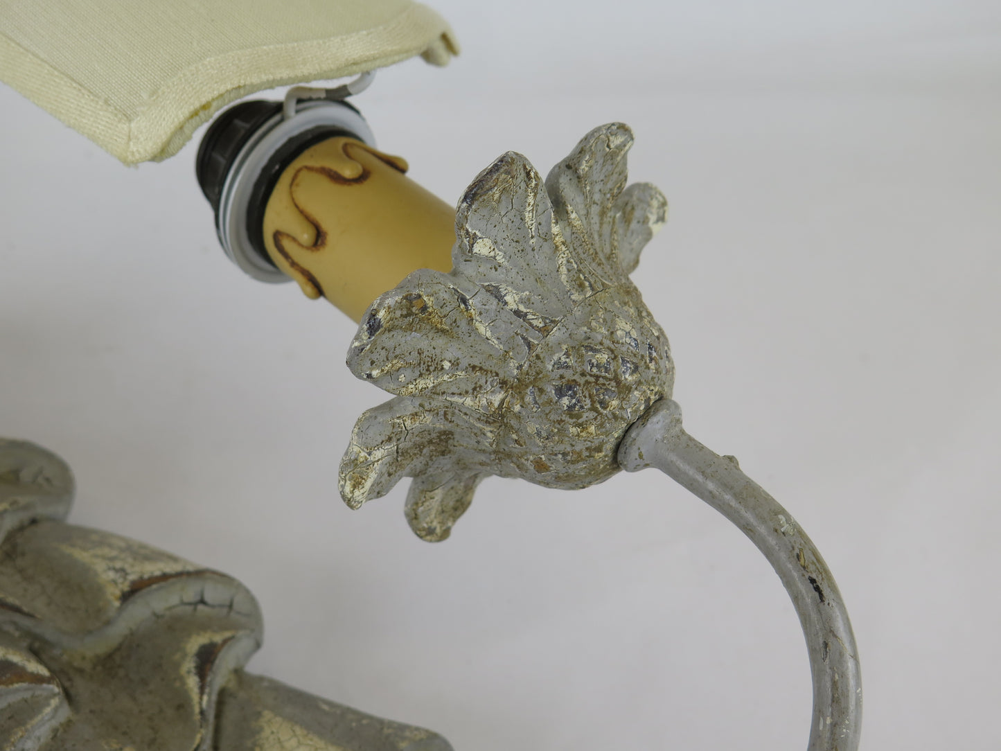 9 applique vintage shabby chic in legno. Luci da parete classiche eleganti vintage originali. X14