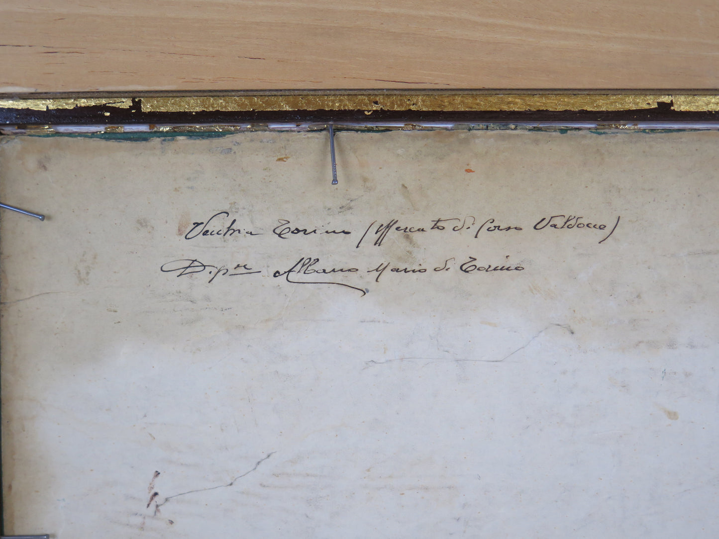 Market Corso Valdocco In Turin Picture Oil Painter Mario Albano 1896-1968 Vs10