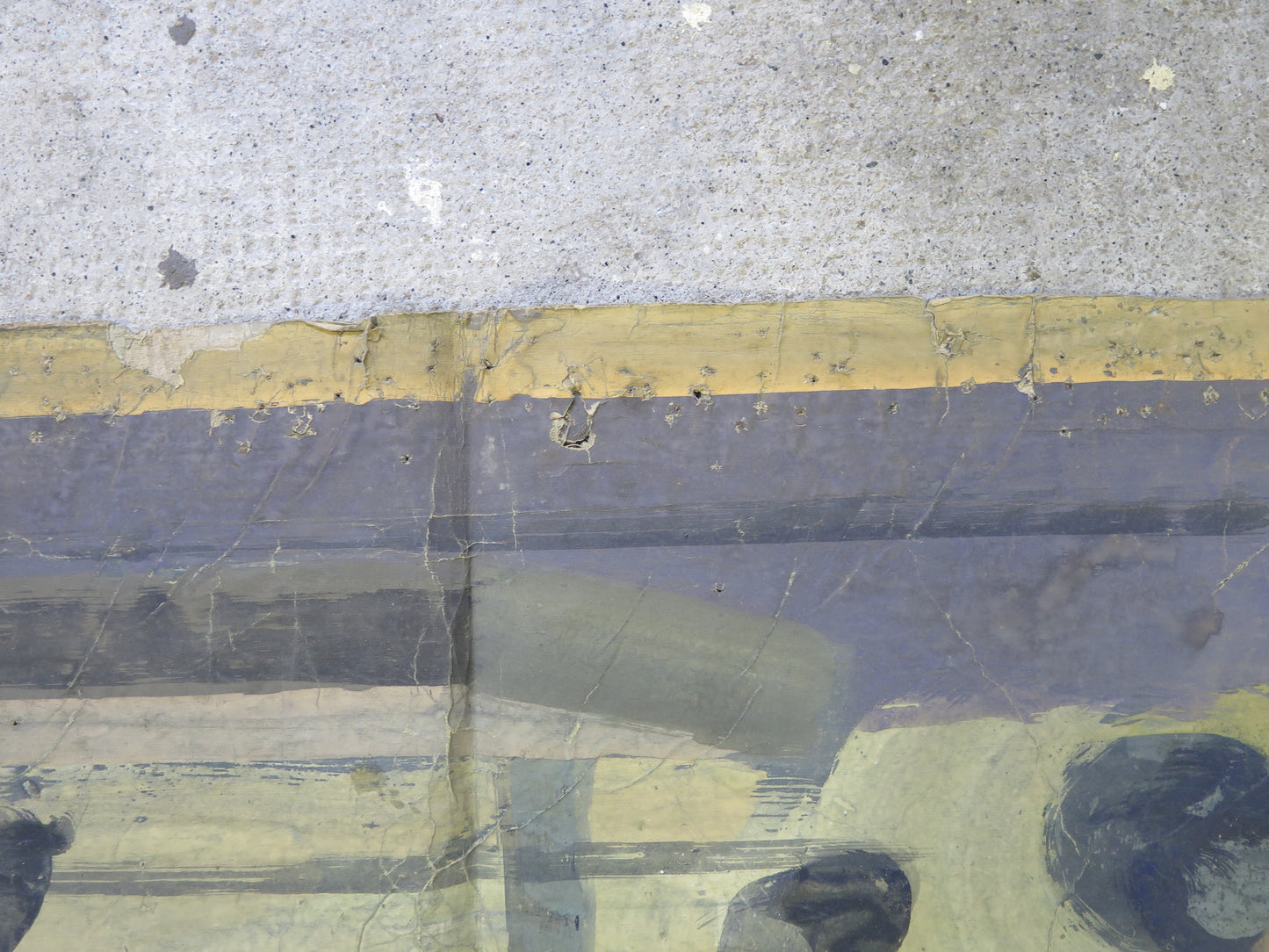 Large vintage painting created as a theatrical scenography ideal for large spaces in the home or public places CL2.71