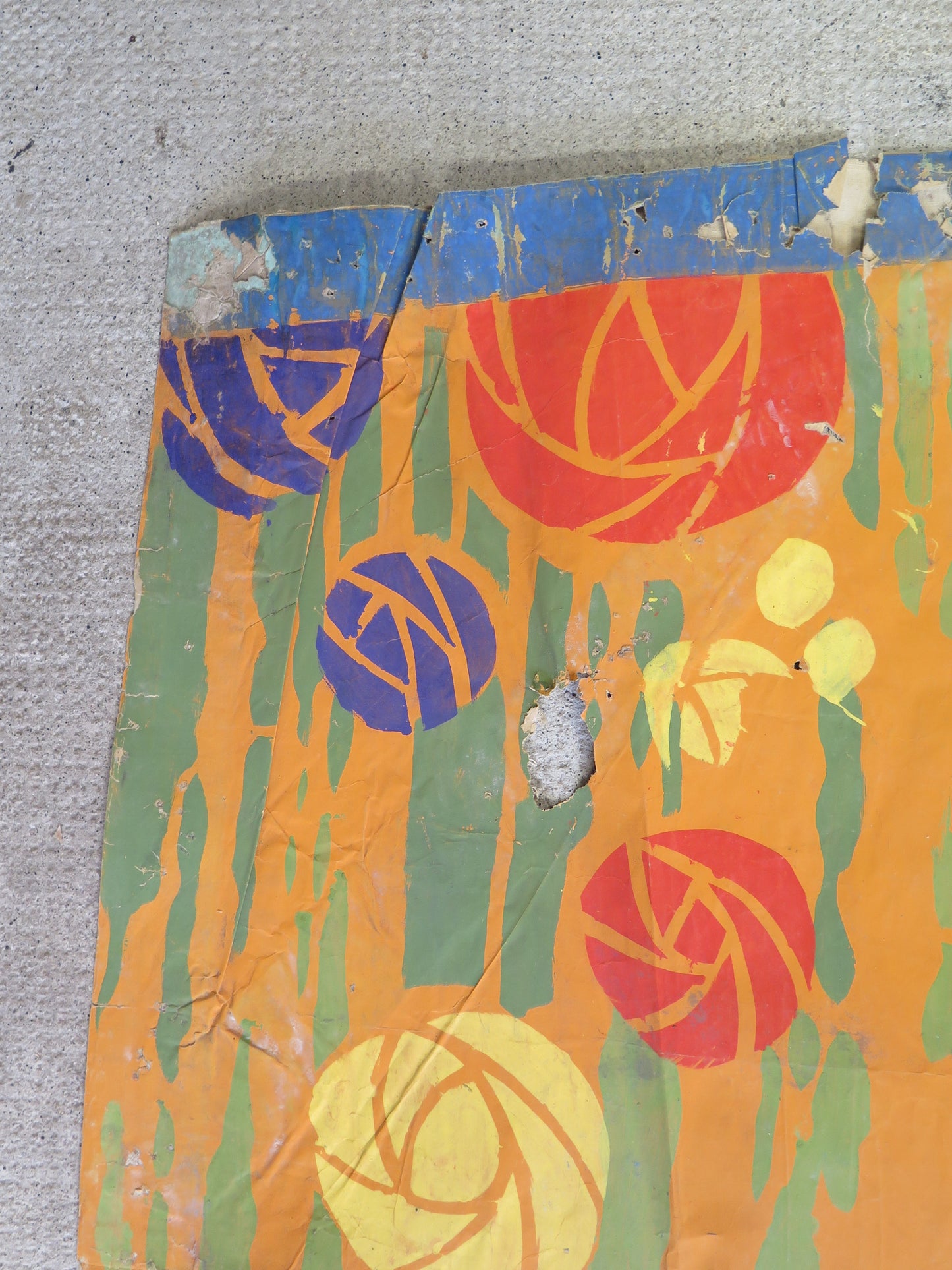 Large vintage theater painting theatrical scenography stage backdrop ideal for decorating large walls and public places CL2.73