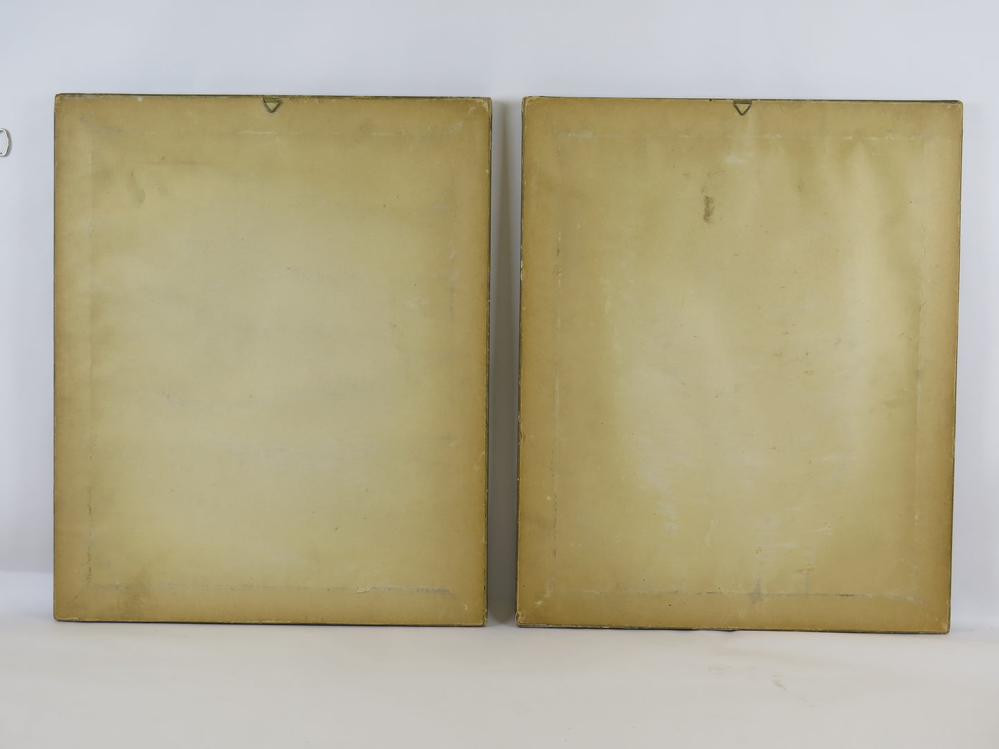 Due quadri con vedute della città di Torino paesaggi firmati Colangelo vecchi disegni su carta veduta Gran Madre Po Superga X7