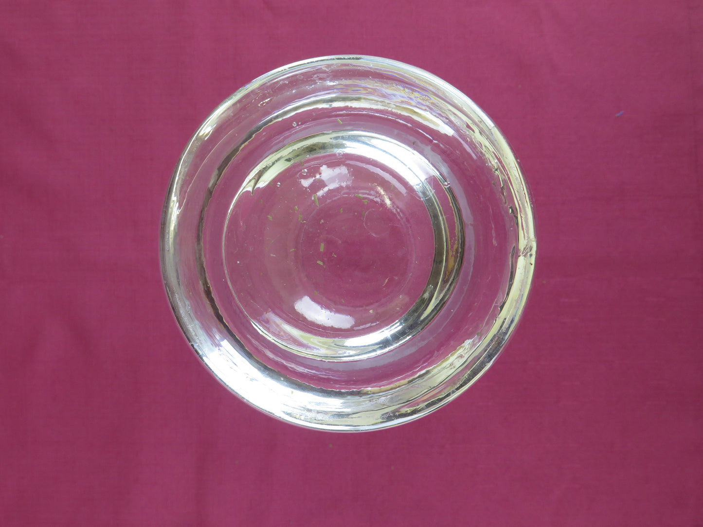 Vaso per fiori vintage di cristallo molato classico bombato inciso vs17