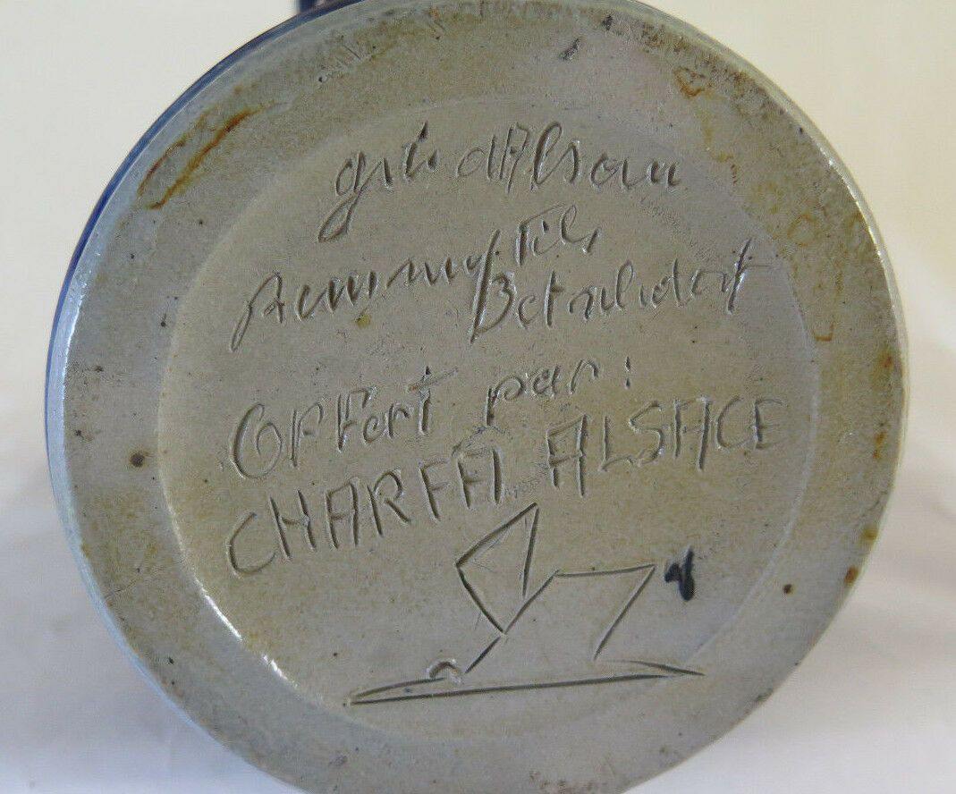 BROCCA VINTAGE IN CERAMICA GRES FRANCIA ALSAZIA Pichet alsacien ALSACE grès R120 - Belbello Antiques