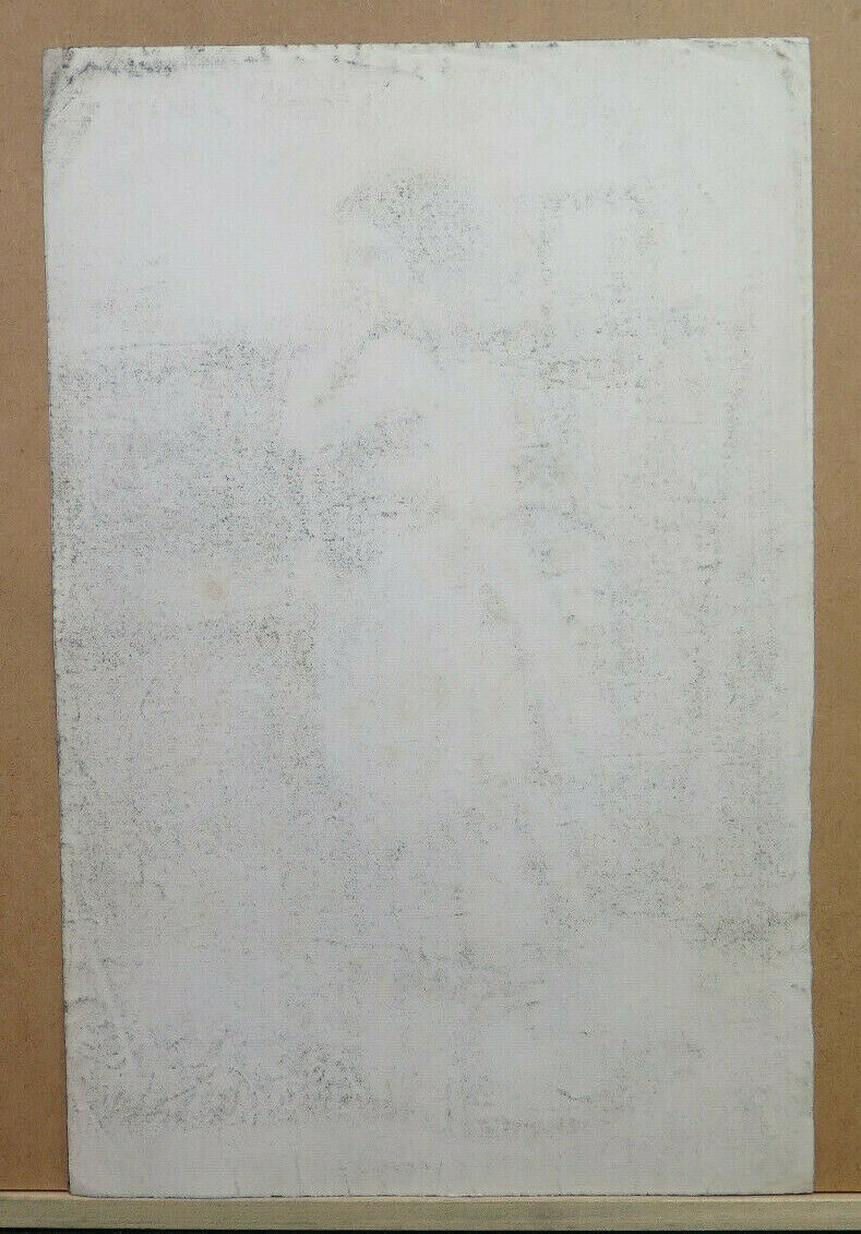 GRANDE DISEGNO ANTICO RITRATTO SIGNORA DONNA ARTISTA Pierre Duteurtre DUT BM53.1