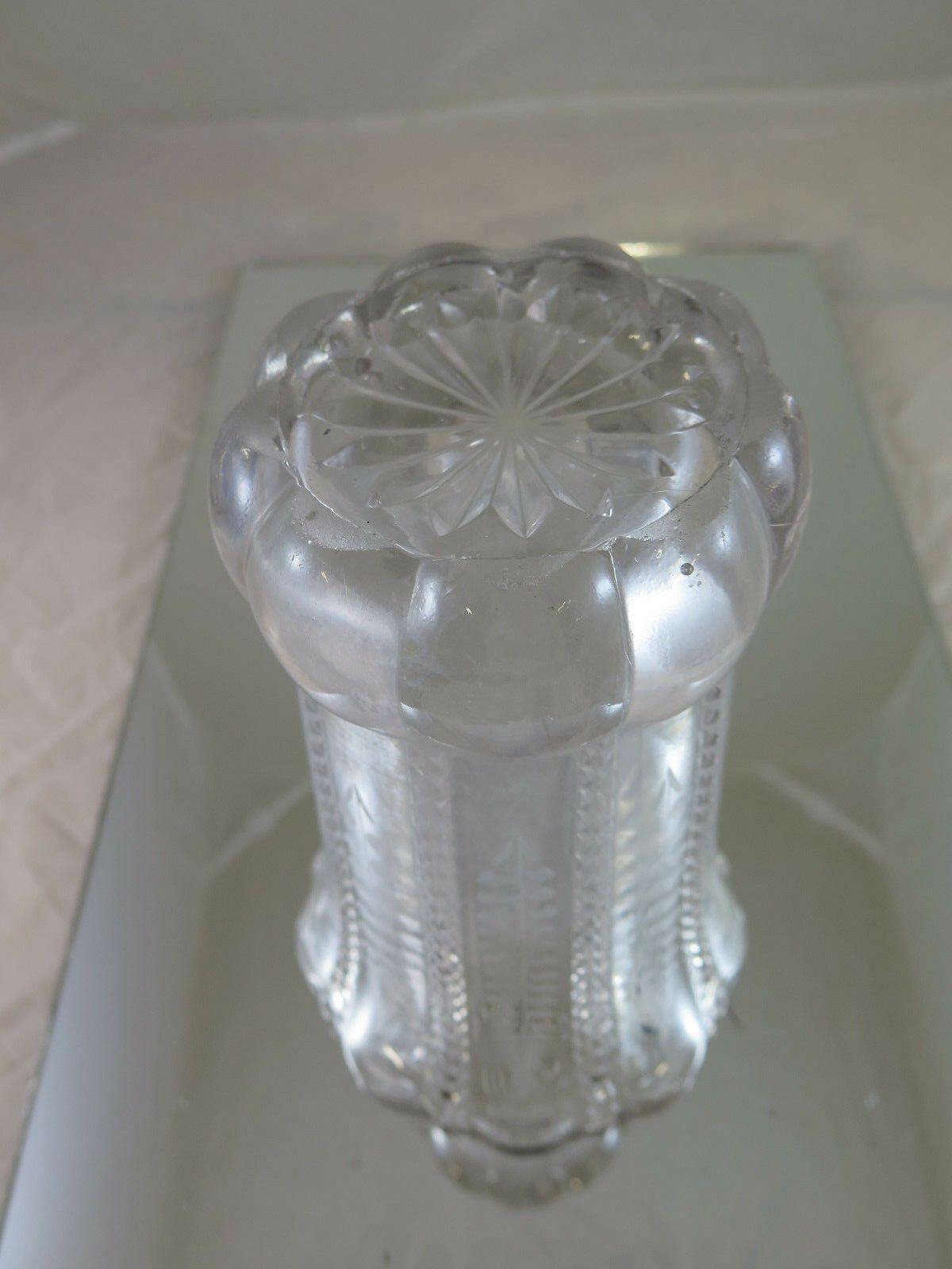VASO IN CRISTALLO ANTICO INIZIO 900 PER FIORI VINTAGE CRYSTAL FLOWER VASE R24 - Belbello Antiques