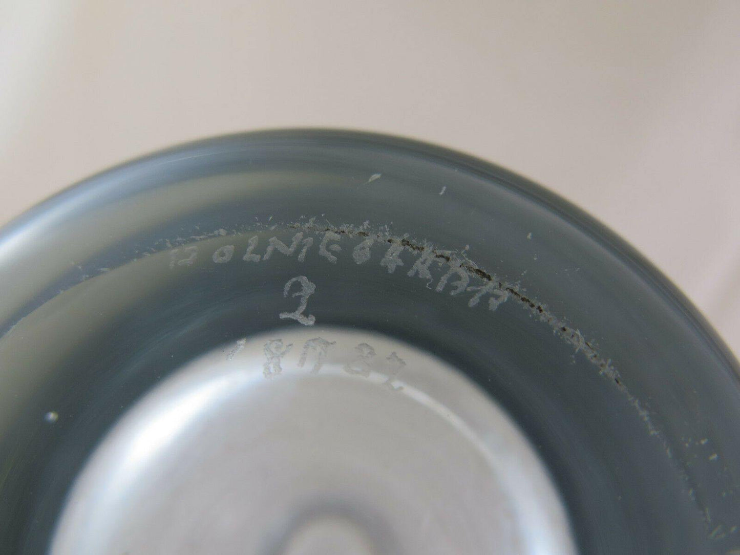 FINE VASO HOLMEGAARD PER LUTKEN DA COLLEZIONE ORIGINALE DENMARK DANIMARCA R37 - Belbello Antiques