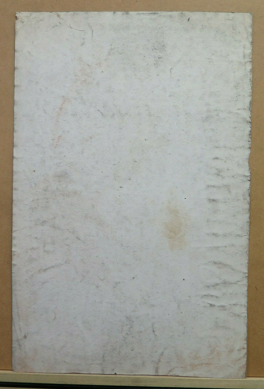 INTERIOR WITH FIGURES ANCIENT DRAWING WORK BY Pierre Duteurtre known as DUT BM53.1