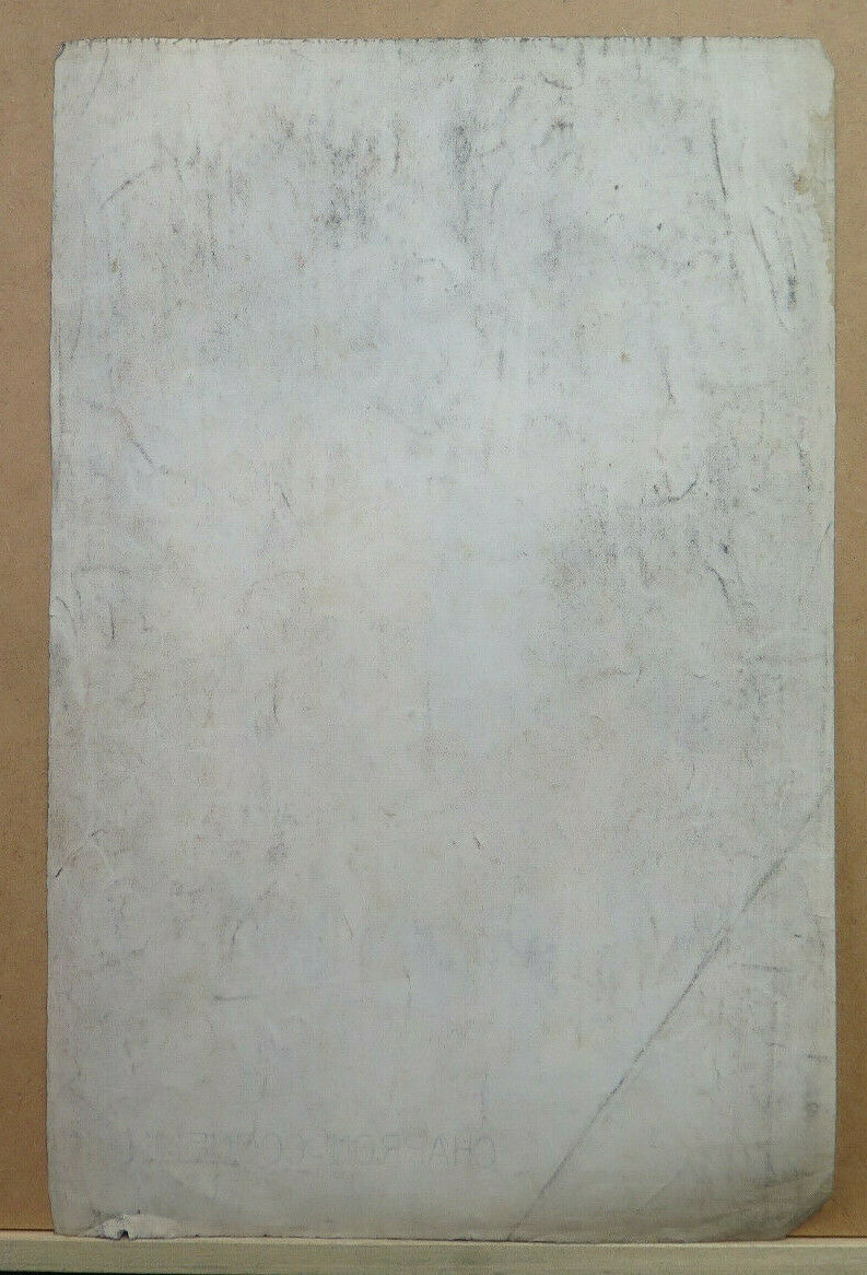 THE FARMER ANTIQUE DRAWING LARGE SIZE PAINTER Pierre Duteurtre DUT BM53.1