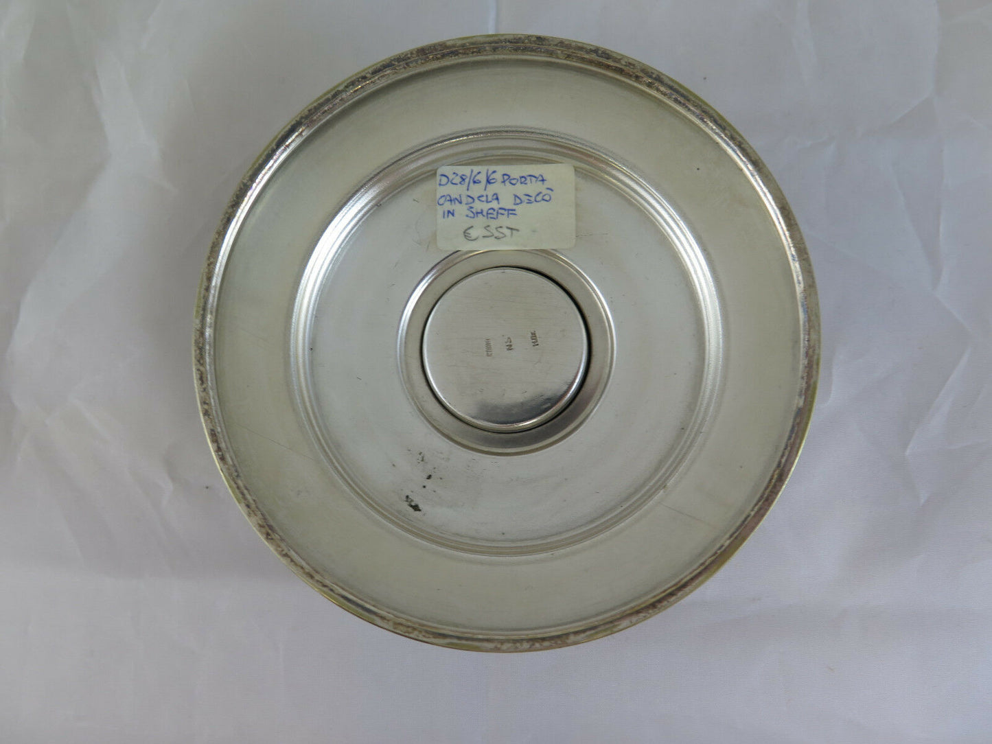 ANTIQUE SILVER-PLATED SHEFFIELD CANDLE LIGHT IN BAROQUE STYLE R58