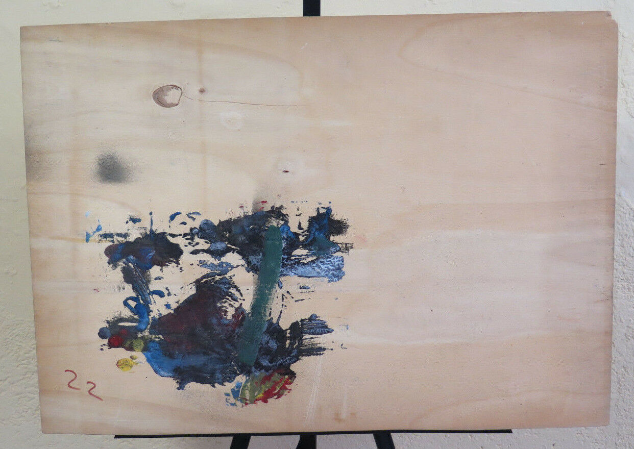 QUADRO VINTAGE ANNI SESSANTA FIRMATO PAESAGGIO DI MONTAGNA ALPI CON NEVE P30