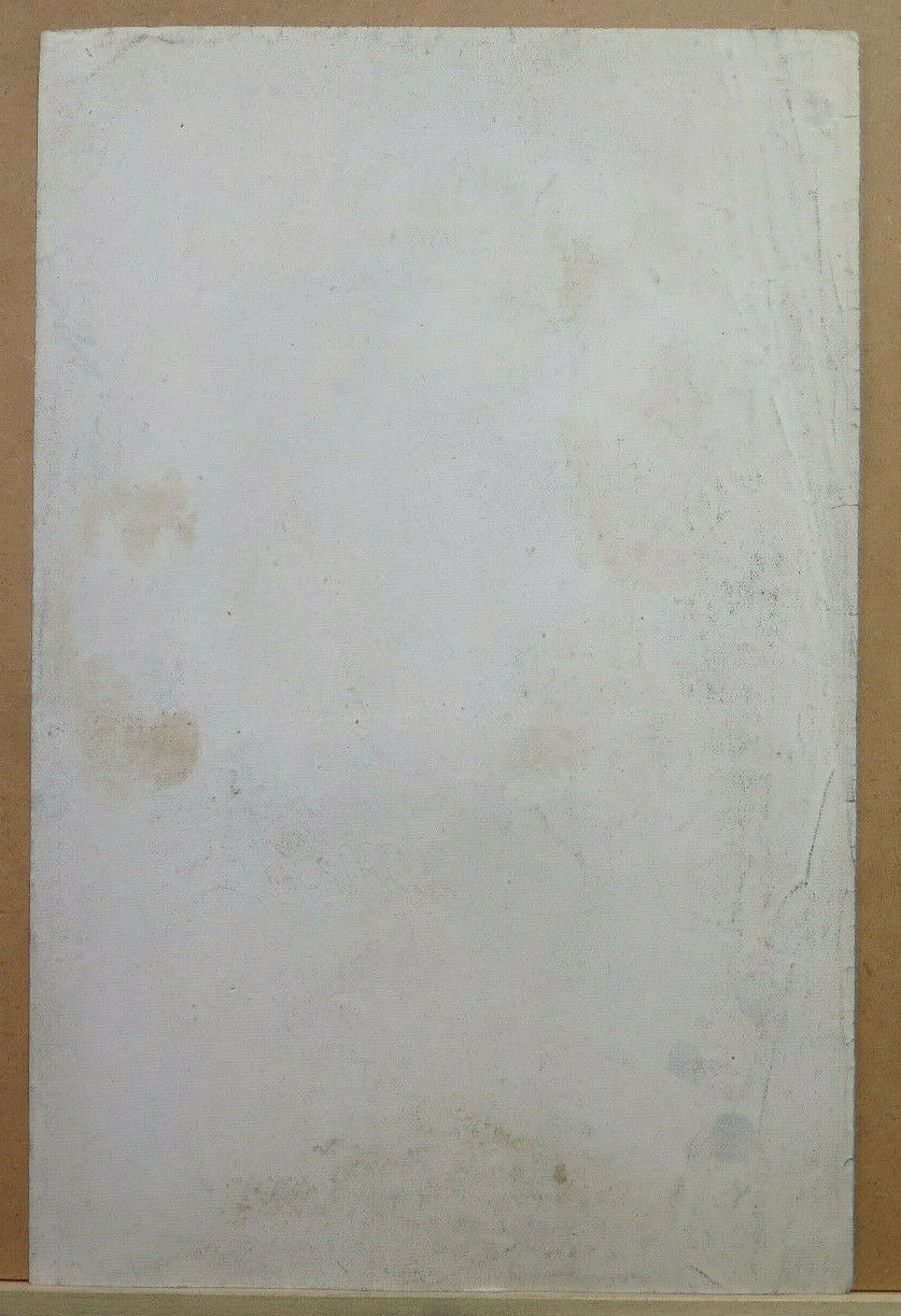 LARGE ANTIQUE DRAWING BY HAMLET FRENCH ARTIST Pierre Duteurtre DUT BM53.1