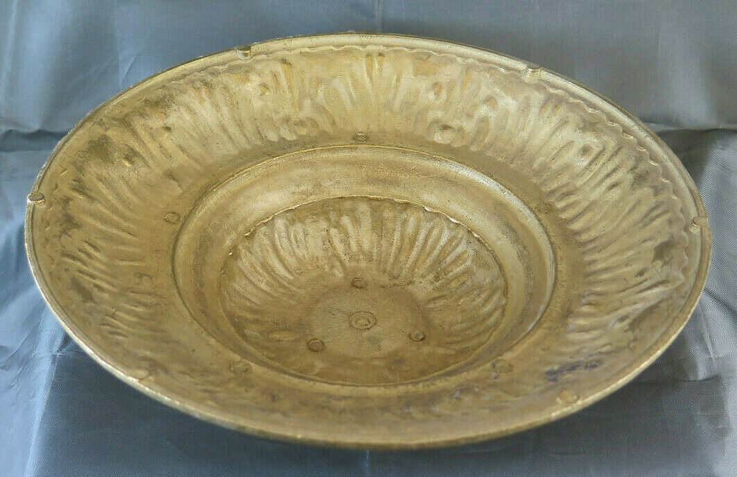 FREGIO BASE PER LAMPADA DA TERRA PIANTANA IN BRONZO DORATO VINTAGE DORATA CH14