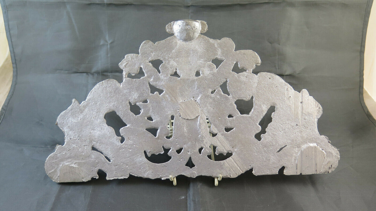 VECCHIO BASSORILIEVO SCULTURA FREGIO DECORATIVO IN ALLUMINIO ARTIGIANALE CH28
