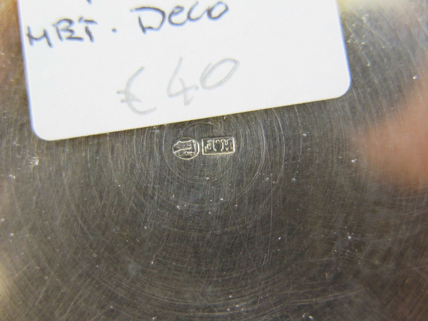 ANTIQUE SUGAR BOWL DECO METAL BOWL EARLY TWENTIETH CENTURY 1900 DENMARK R70