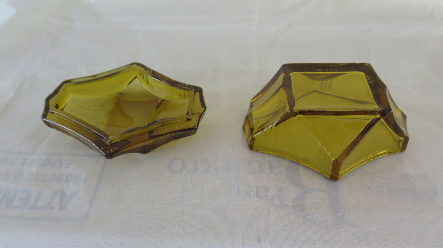 PICCOLA SCATOLA DI VETRO VINTAGE ART ANNI '50 '60 PORTAGIOIE SCATOLINA R118