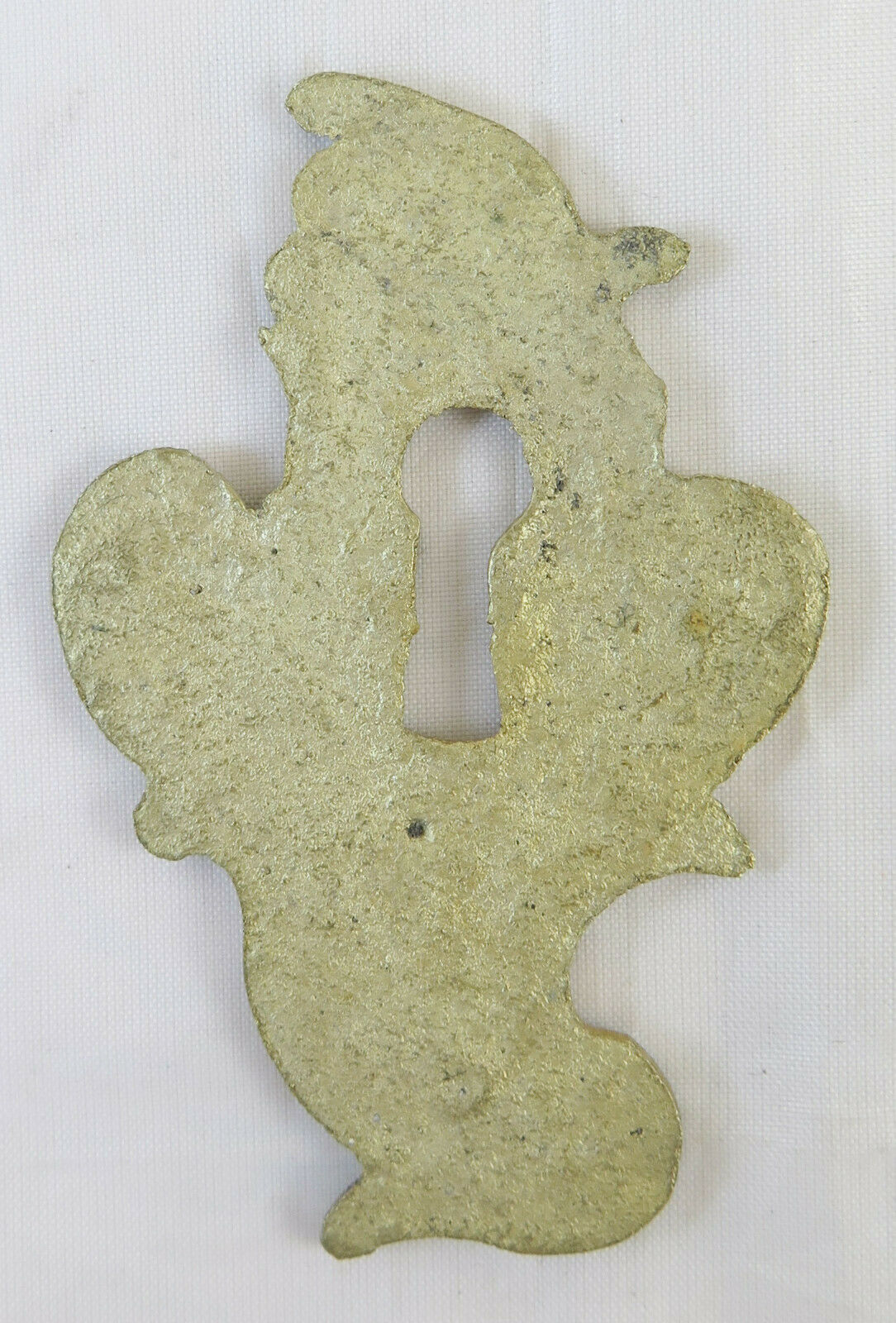 9 BOCCHETTE PER MOBILI ANTICHI IN BRONZO DORATO COPRI SERRATURA BORCHIA CH28 - Belbello Antiques