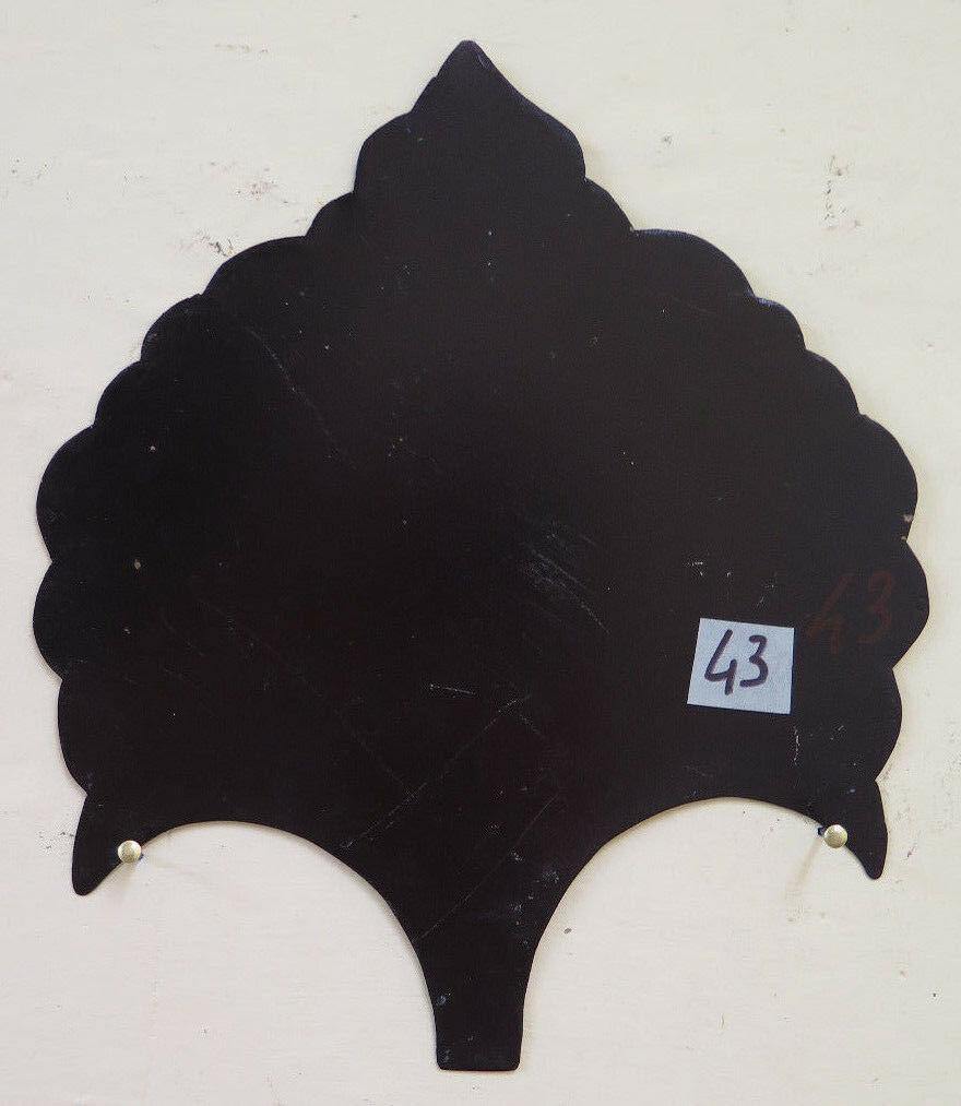 ANTICA INCISIONE A BULINO SU FERRO DIPINTA CON MOTIVI FLOREALI FREGIO CH13 43 - Belbello Antiques