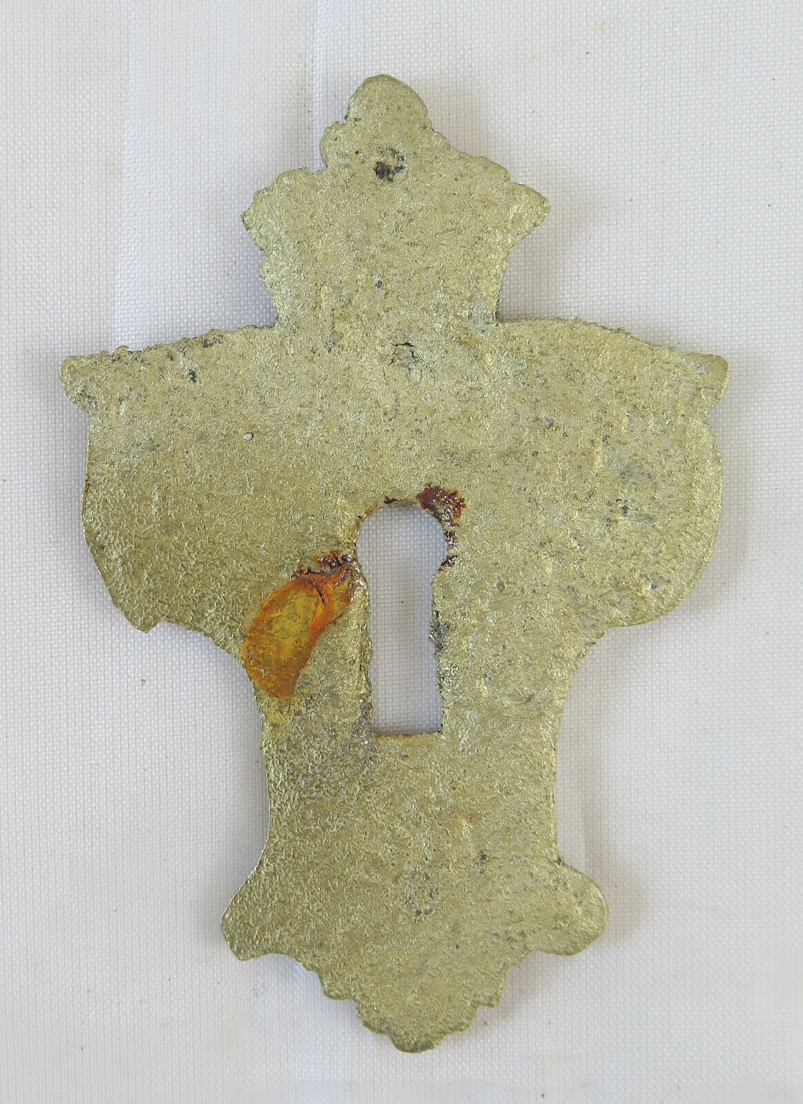 9 BRONZE ANTIQUE FURNITURE BLOCKS GOLD BAROQUE LOCK COVER STUDS CH28