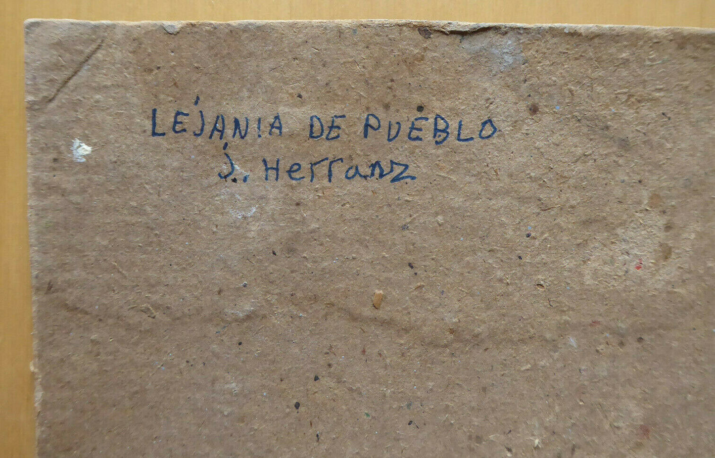 PICCOLO QUADRO DIPINTO OLIO OPERA DEL PITTORE SPAGNOLO J. HERRANZ PAESAGGIO MD2