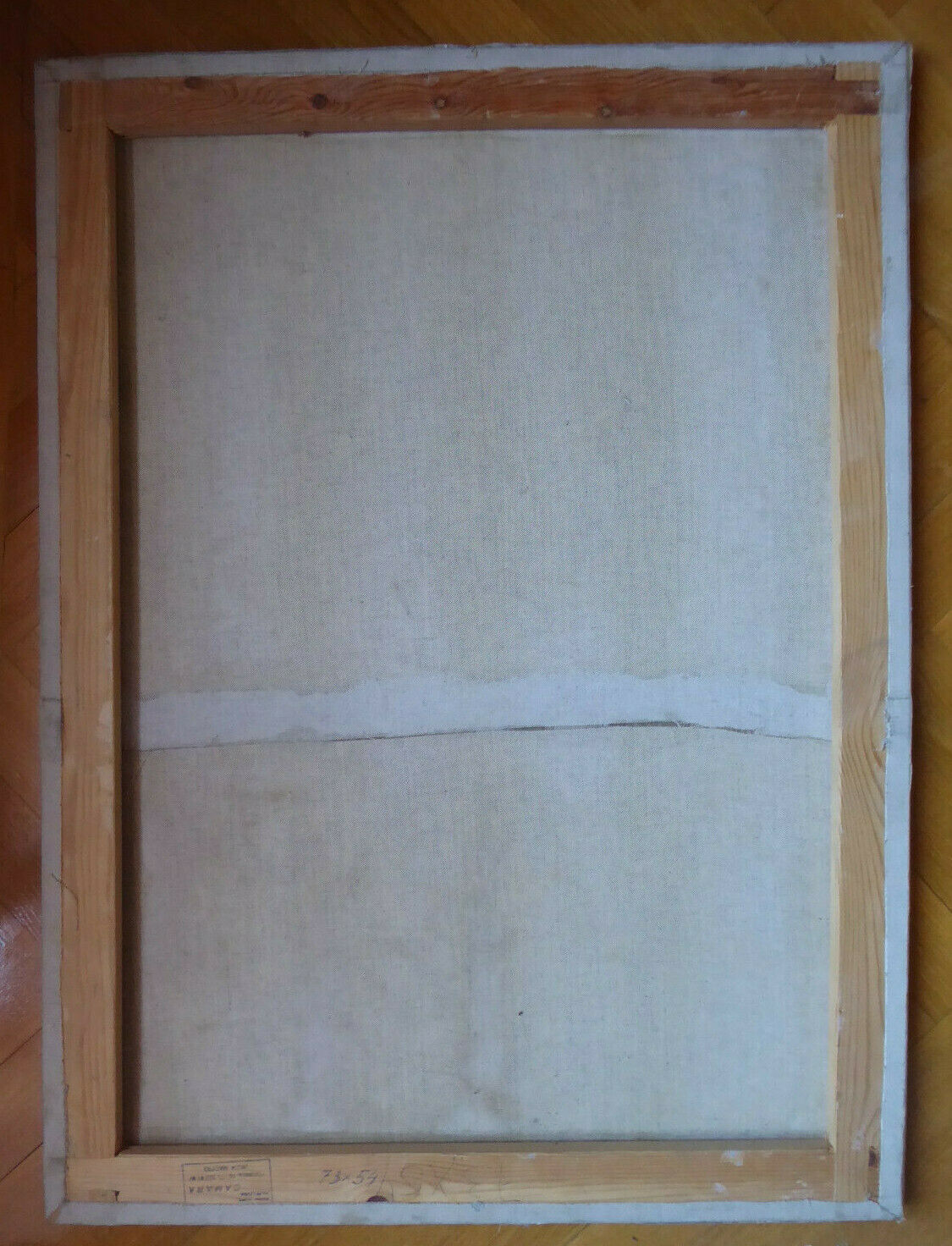 OLD OVAL FLOWER PAINTING OIL PAINTING ON CANVAS SPAIN MID 20TH CENTURY MD8