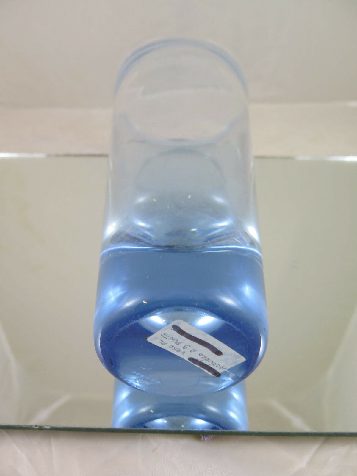 ANTICO VASO IN VETRO ANNI SESSANTA ORIGINALE DANIMARCA NORD EUROPA R22 - Belbello Antiques