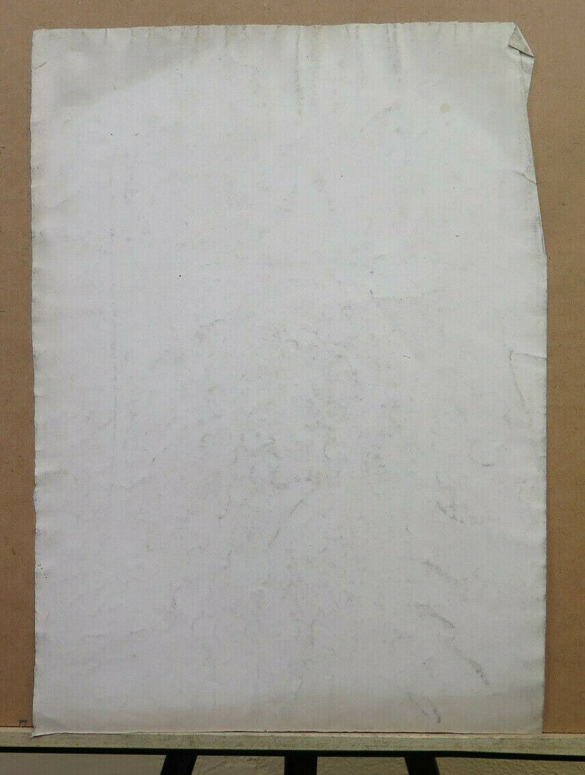 ANTIQUE DRAWING FEMALE PORTRAIT FRANCE 19th CENTURY ANTIQUE PAINTING OF YOUNG WOMAN BM53.3