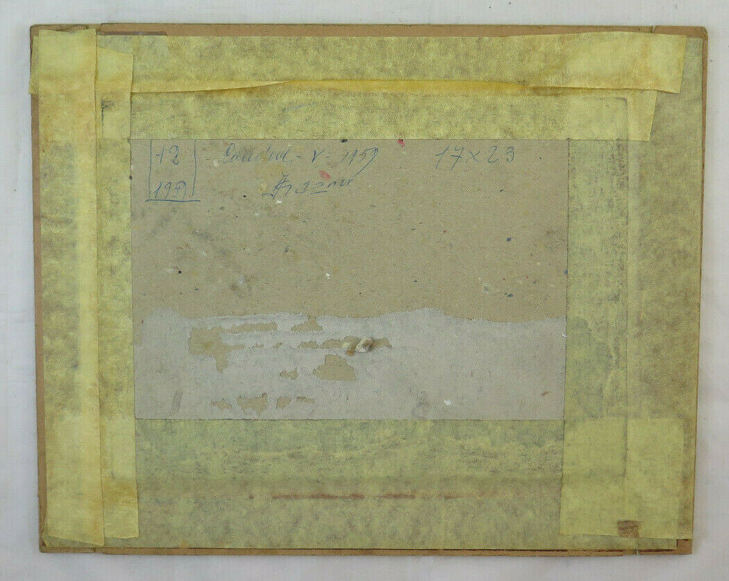 ANTIQUE PAINTING LANDSCAPE SUSA VALLEY OIL PAINTING SIGNED DELFINO GAGNOR BM38