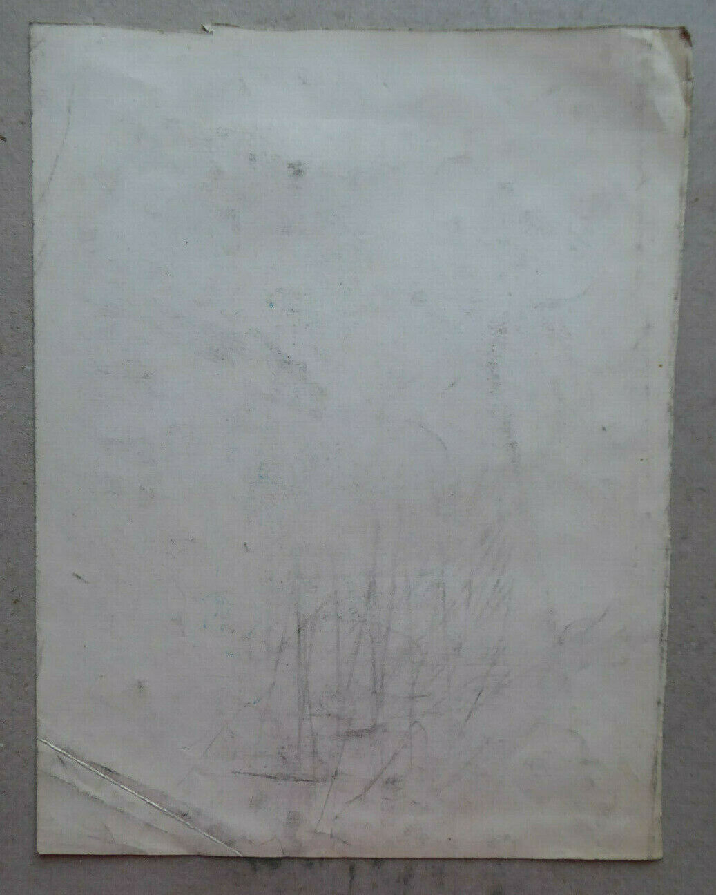 VECCHIO DISEGNO BOZZETTO STUDIO SCHIZZO INTERNO OGGETTI SPAGNA MADRID 900 MD10 - Belbello Antiques