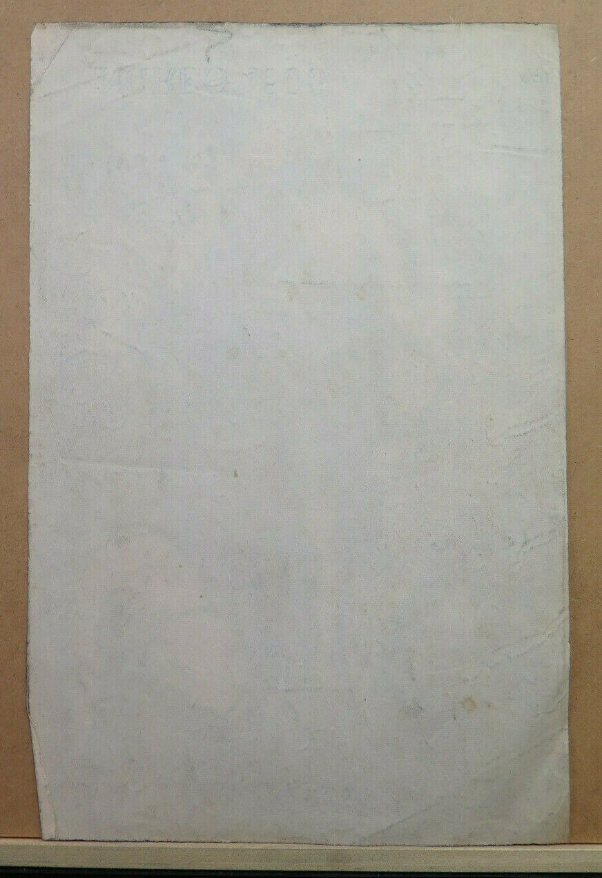 31x48 cm ANTIQUE CHARCOAL PAINTING BIBLICAL SCENE Pierre Duteurtre DUT BM53.1