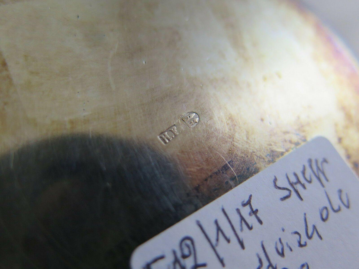 ANTICA TEIERA CAFFETTIERA SHEFFIELD DANIMARCA PRIMO MOVECENTO MARCHIATA R70 - Belbello Antiques