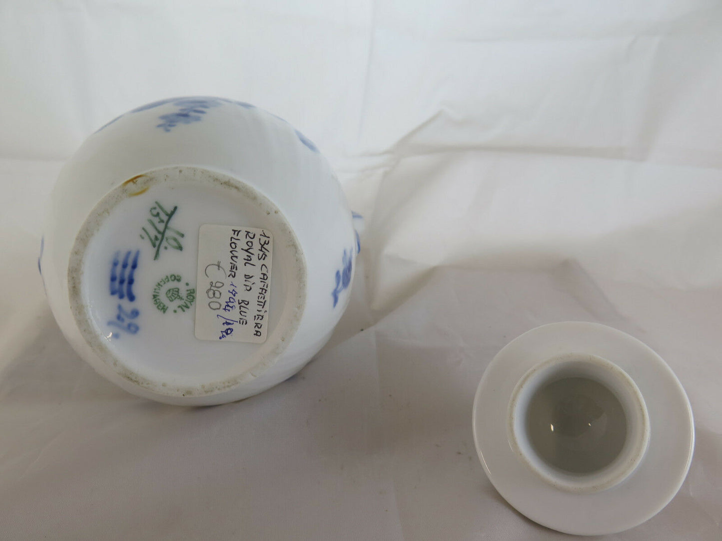 CAFFETTIERA ROYAL COPENHAGEN Blue Flower Braided 10 1517 DENMARK DANIMARCA R68