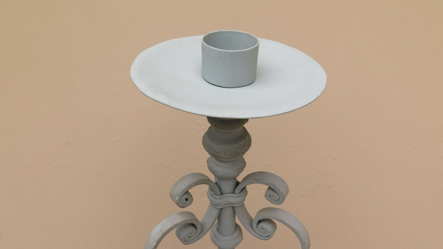 VINTAGE WROUGHT IRON FLOOR LAMP MID-20TH CENTURY