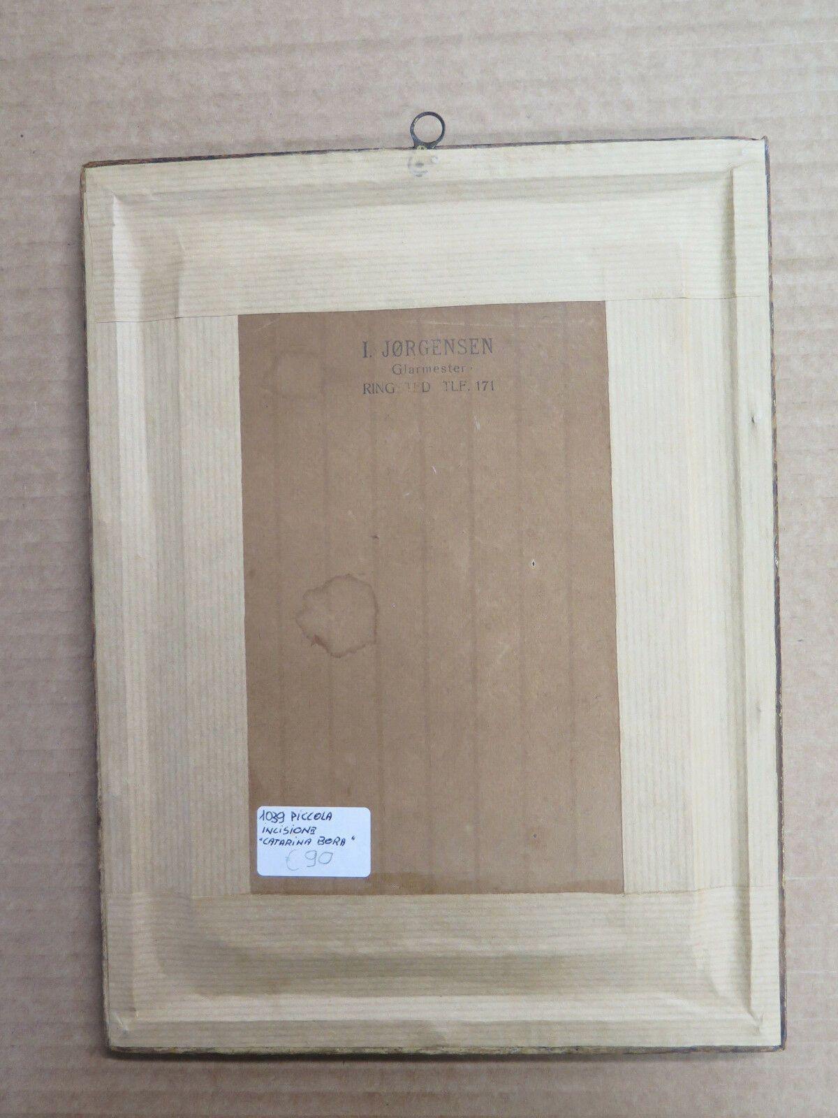 ANTICA INCISIONE STAMPA RITRATTO DI CATERINA BORA Katharina von Bora R116 - Belbello Antiques