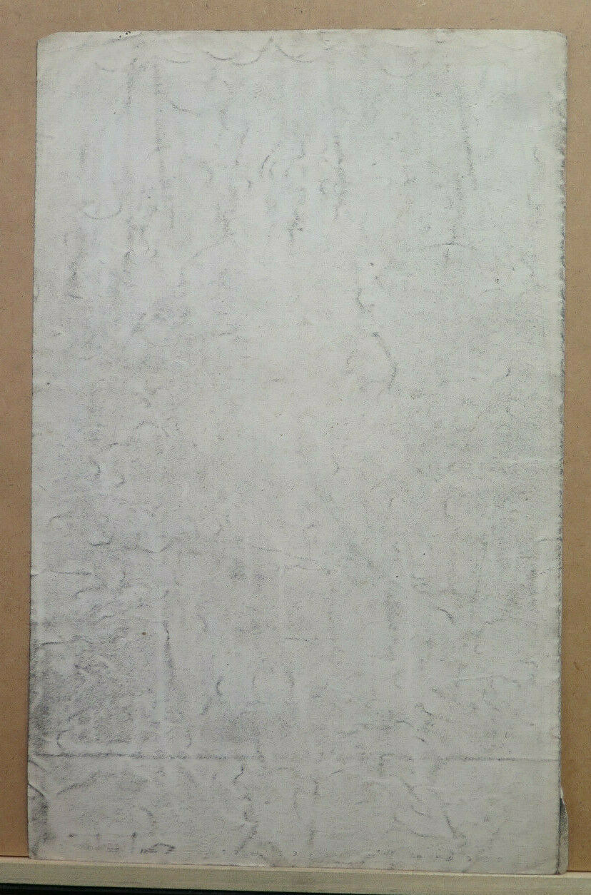 PORTRAIT OF A MUSICIAN ANTIQUE CHARCOAL PAPER Pierre Duteurtre DUT BM53.1