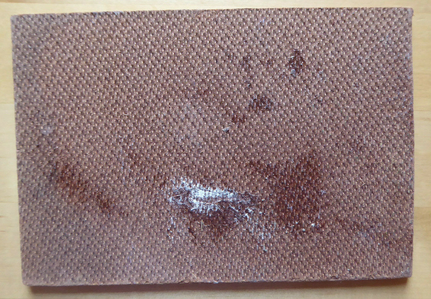 VECCHIO DIPINTO AD OLIO SU TAVOLA PICCOLO QUADRO PAESAGGIO IN FIORE VINTAGE MD1