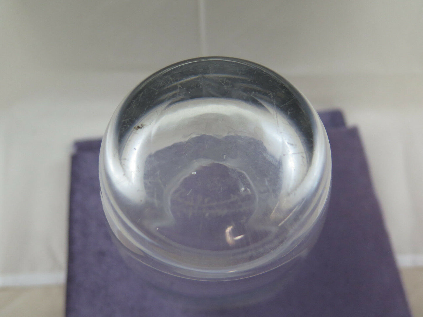 VASO IN VETRO ANTICO 1900 META' NOVECENTO COPPA CENTROTAVOLA VINTAGE 1900 R54 - Belbello Antiques