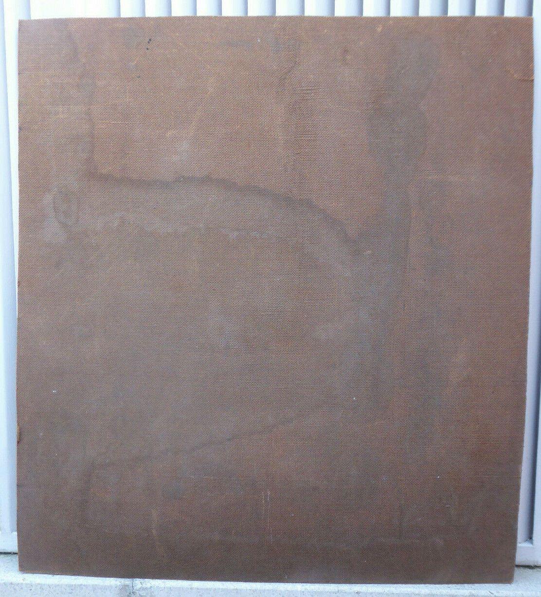 VECCHIO DIPINTO CON VEDUTA DI UN PAESE SPAGNOLO FIRMATO DA VICENTE SEGURA MD11 - Belbello Antiques