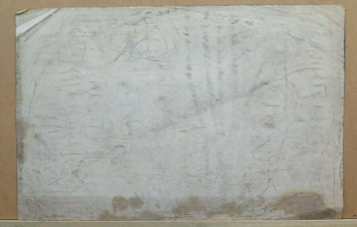 DISEGNO ANTICO CUPO PAESAGGIO DI CAMPAGNA Pierre Duteurtre detto DUT BM53.1 - Belbello Antiques