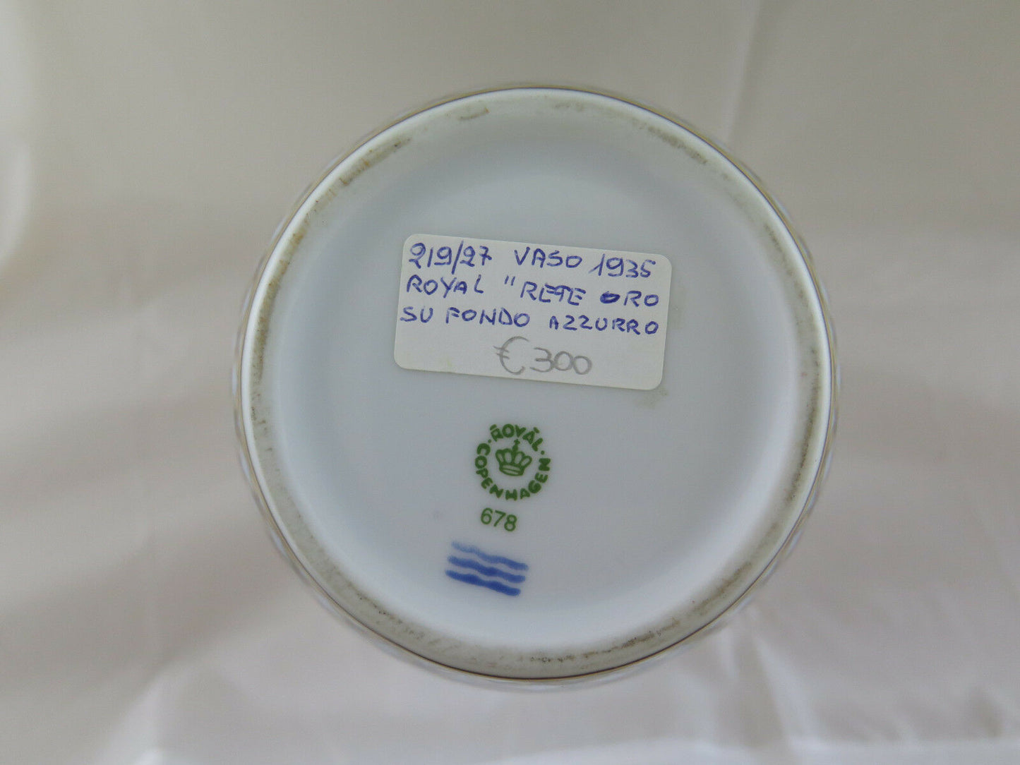 ROYAL COPENHAGEN VASO IN PORCELLANA ROYAL COPENHAGEN 678 VASE VINTAGE R36