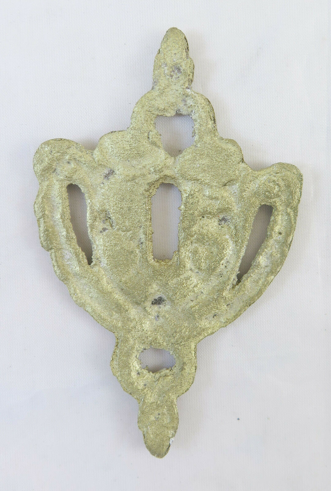 8 BRONZE ANTIQUE FURNITURE BLOCKS GOLD BAROQUE LOCK COVER STUD CH28