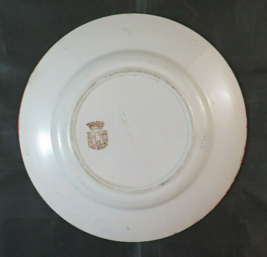 DUE PIATTI IN CERAMICA OPAQUE DE SARREGUEMINES E OPAQUE DE GIEN FRANCIA BM32