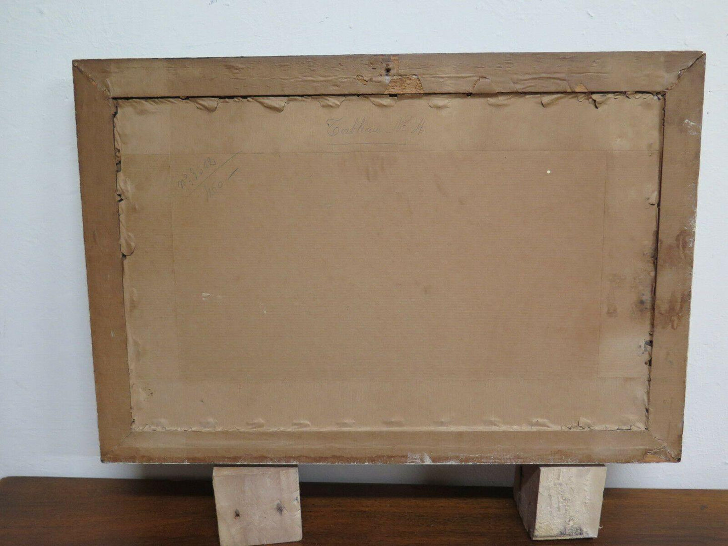 STAMPA ANTICA NORD EUROPA PAESAGGIO CAMPAGNA VINTAGE PRINT DENMARK R103 - Belbello Antiques