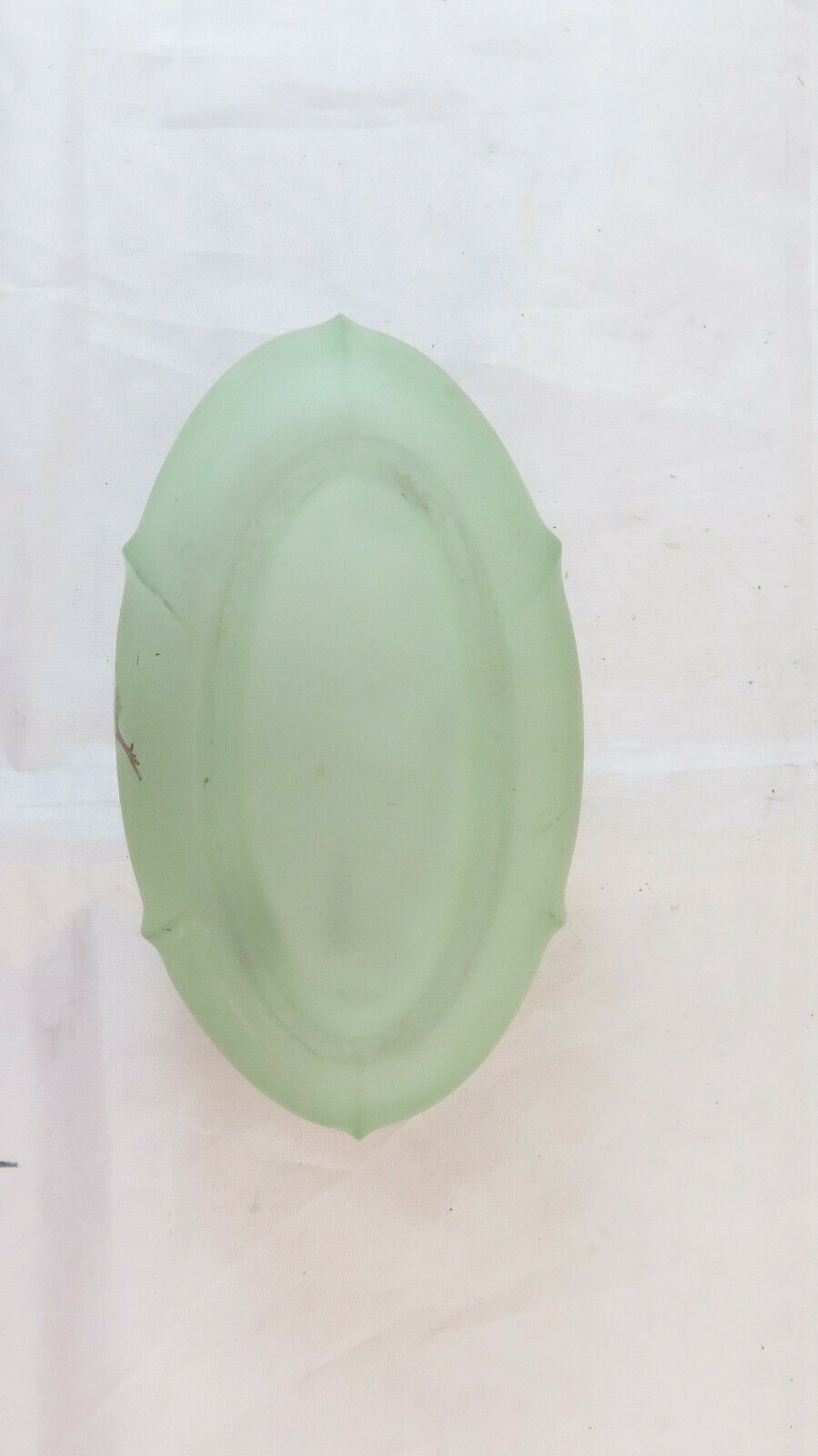 PORTACENERE ANTICO ART NOUVEAU VETRO OPALINO DIPINTO A MANO STILE LIBERTY BM35 - Belbello Antiques