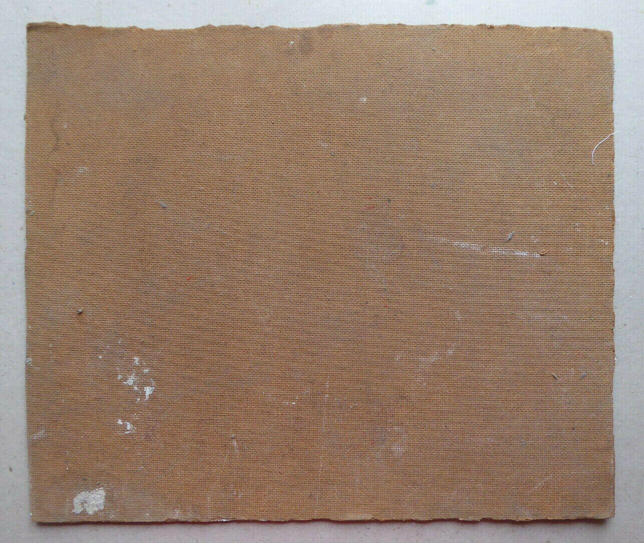 46x39cm QUADRO OLIO TAVOLA VINTAGE NATURA MORTA FIRMATO PITTORE SPAGNOLO MD10 - Belbello Antiques