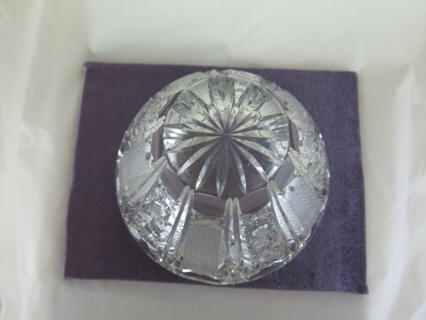 INSALATIERA IN VETRO MOLATO VINTAGE COPPA VINTAGE GLASS BOWL EARLY XX R34 - Belbello Antiques