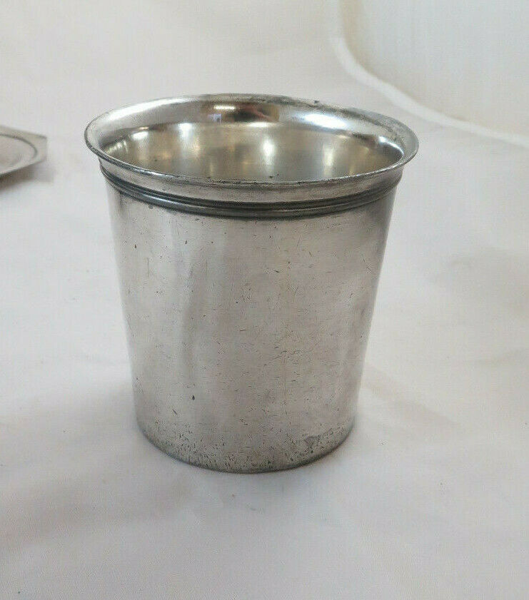 ANTIQUE METAL TABLEWARE OBJECTS NAPKIN HOLDER TEAPOT SAUCER VASE BM24