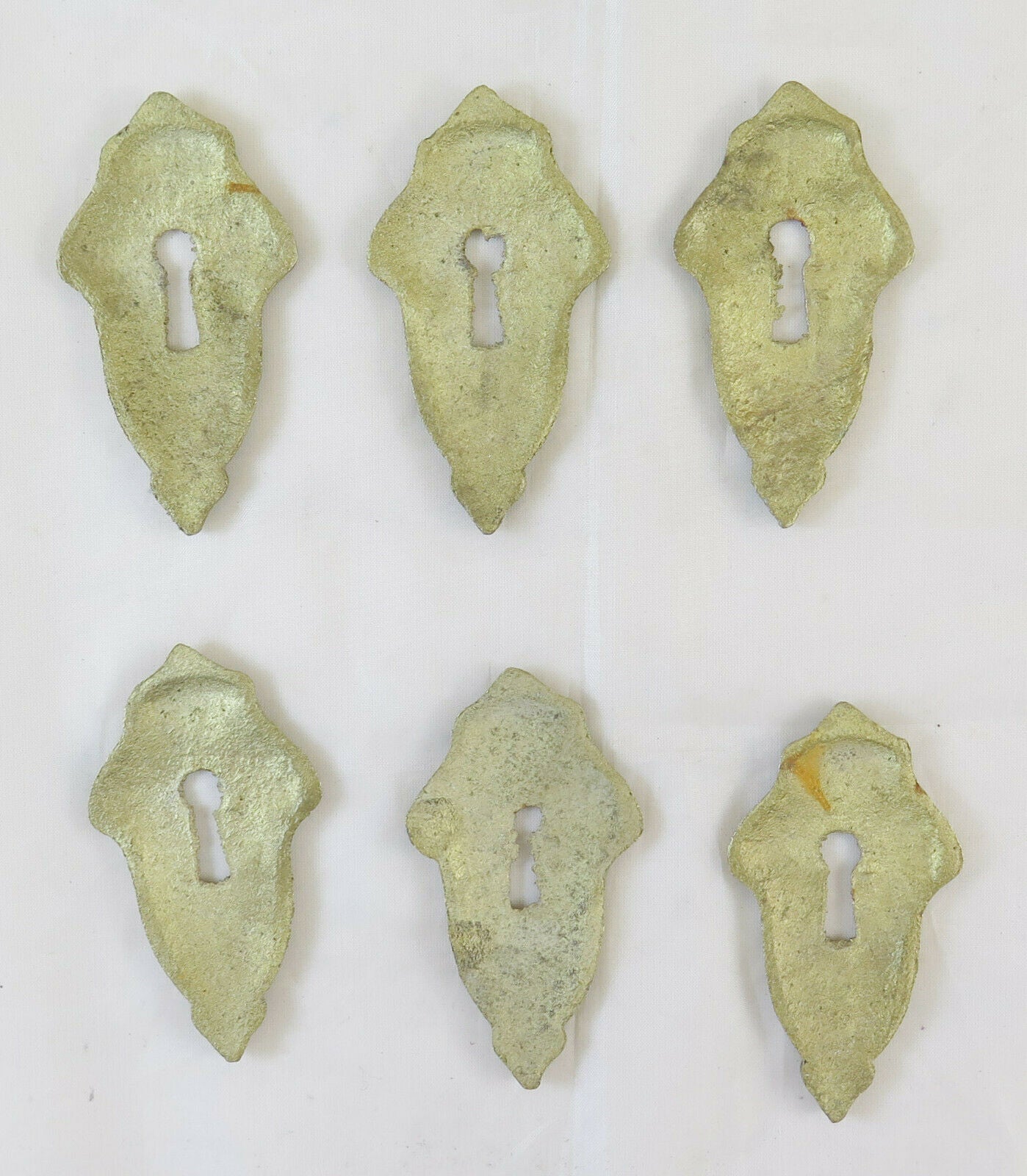 6 BRONZE FURNITURE BLOCKS FOR ANTIQUE FURNITURE STUDS ANTIQUE ART LOCK COVER CH28